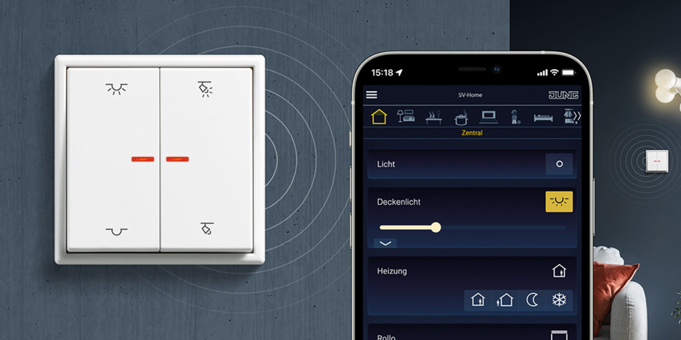 KNX RF Taster bei Höfer Stefan Elektroanlagen in Holzkirchen